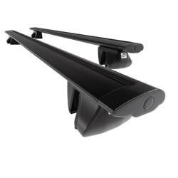 Aluminium dakdrager voor Dacia Logan II MCV MPV (2013-2020) - zwart Imperiaal - Amos - Alfa - Dynamic - railing