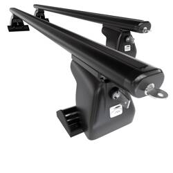 Aluminium dakdrager voor Lancia Phedra MPV (2002-2010) - zwart Imperiaal - Amos - D-T - Aero - T-profiel