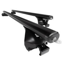 Aluminium dakdrager voor Seat Alhambra mk II Bestelwagen (2010-2020) - zwart Imperiaal - Amos - Boss - Aero - railing