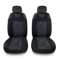 Autostoel hoezen voor BMW X6 E71, E72, F16 (2008-2019) - Auto-Dekor - Stylus 1+1 - blauw