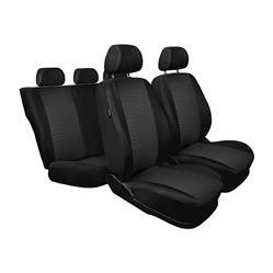 Op maat gemaakte hoezen voor Audi A3 8P Hatchback, Sportback (2003-2009) - pasvorm autostoelhoezen - autostoelbeschermer set - Auto-Dekor - Practic - zwart