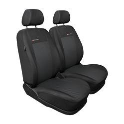 Op maat gemaakte hoezen voor Citroen Berlingo II Bestelwagen (2008-2018) alleen de voorstoelen - twee enkele stoelen - pasvorm autostoelhoezen - autostoelbeschermer set - Auto-Dekor - Elegance - P-3