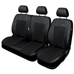 Op maat gemaakte hoezen voor Peugeot Boxer III Bestelwagen (2014-....) - pasvorm autostoelhoezen - autostoelbeschermer set - Auto-Dekor - Premium - zwart