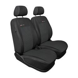 Op maat gemaakte hoezen voor Peugeot Partner II Bestelwagen (2008-2019) twee aparte stoelen - pasvorm autostoelhoezen - autostoelbeschermer set - Auto-Dekor - Elegance - P-1