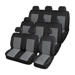 Op maat gemaakte hoezen voor Renault Trafic II Bestelwagen (2001-2014) voor drie rijen van stoelen - pasvorm autostoelhoezen - autostoelbeschermer set - Auto-Dekor - Elegance - P-2