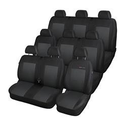 Op maat gemaakte hoezen voor Renault Trafic II Bestelwagen (2001-2014) voor drie rijen van stoelen - pasvorm autostoelhoezen - autostoelbeschermer set - Auto-Dekor - Elegance - P-3