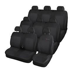 Op maat gemaakte hoezen voor Renault Trafic II Bestelwagen (2001-2014) voor drie rijen van stoelen - pasvorm autostoelhoezen - autostoelbeschermer set - Auto-Dekor - Elegance - P-4