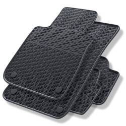 Rubberen automatten voor BMW 1 E81, E82, E87, E88 (2004-2013) - rubber vloermatten - mattenset - gummimatten - zwart - Geyer & Hosaja - 894/4C