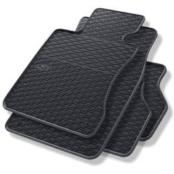 Rubberen automatten voor BMW 5 E60, E61 (2003-2010) - rubber vloermatten - mattenset - gummimatten - zwart - Geyer & Hosaja - 821/4C