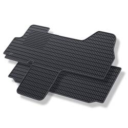 Rubberen automatten voor Citroen Jumper II (2006-2015) - rubber vloermatten - mattenset - gummimatten - zwart - Geyer & Hosaja - 847/2C