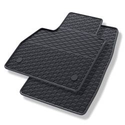 Rubberen automatten voor Mercedes-Benz Citan (2012-2021) - rubber vloermatten - mattenset - gummimatten - zwart - Geyer & Hosaja - 838/2C