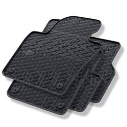 Rubberen automatten voor Volkswagen Tiguan I (2007-2015) - rubber vloermatten - mattenset - gummimatten - zwart - Geyer & Hosaja - 808/4C