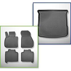 Set: TPE automatten + kofferbakmat voor BMW 2 F46 Gran Tourer (03.2015-....) - Aristar - Cool liner - 5/7 zitplaatsen; derde rij verlaagd