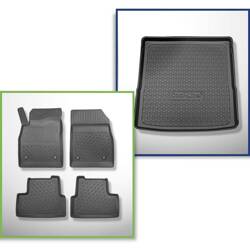 Set: TPE automatten + kofferbakmat voor Chevrolet Cruze Stationwagen (09.2012-2016) - Aristar - Cool liner