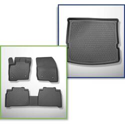 Set: TPE automatten + kofferbakmat voor Ford S-Max II MPV (09.2015-....) - Aristar - Cool liner - 7 zitplaatsen; derde rij verlaagd