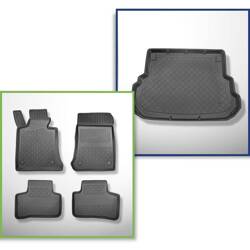 Set: TPE automatten + kofferbakmat voor Mercedes-Benz GLK SUV (06.2008-08.2015) - Aristar - Guardliner