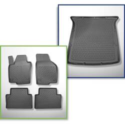 Set: TPE automatten + kofferbakmat voor Seat Alhambra II Bestelwagen (09.2010-03.2022) - Aristar - Cool liner - 5 zitplaatsen; geen derde rij