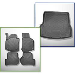 Set: TPE automatten + kofferbakmat voor Skoda Octavia II 1Z Liftback (03.2004-01.2013) - Aristar - Cool liner