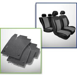 Set: rubberen automatten + op maat gemaakte hoezen voor Fiat Tipo Sedan (2016-....) - Premium