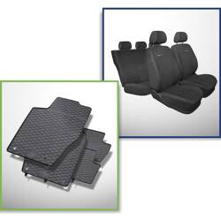 Set: rubberen automatten + op maat gemaakte hoezen voor Peugeot 307 Hatchback, Cabriolet, Sedan (2001-2005) - Elegance - P-4