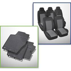 Set: rubberen automatten + op maat gemaakte hoezen voor Peugeot 307 II SW (2005-2008) - Elegance - P-2