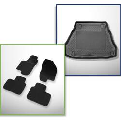 Set: velours automatten + kofferbakmatten voor Alfa Romeo 156 I (1997-2003) 4 deuren - Standard