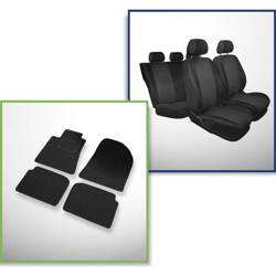 Set: vilt automatten + op maat gemaakte autohoezen voor Toyota Avensis II Sedan (2003-2008) – Practic