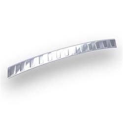 Stalen achterbumperstrip voor BMW X3 F25 M-Pakiet SAV (5 deuren) - (2014-2016) - Croni - Trapeze - zilver (satijn)