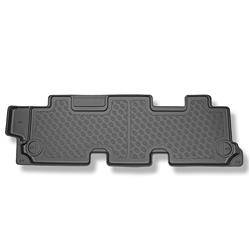 TPE automatten voor Volkswagen Caravelle T5, T6, T6.1 Bestelwagen (2003-....) - vloermatten - mattenset - Aristar - Cool liner - volledig achter 3e rij (TT - 3e rij)