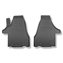 TPE automatten voor Volkswagen Transporter T5, T6, T6.1 Bestelwagen (2003-2024) - vloermatten - mattenset - Aristar - Cool liner - korte en lange wielbasis - set - 2 stuks