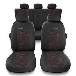 Universele autohoezen voor Alfa Romeo 146 (1994-2001) - autostoelhoezen - autostoelbeschermer set - Auto-Dekor - Elegance - rood