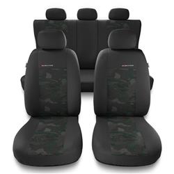 Universele autohoezen voor Alfa Romeo 156 I, II (1997-2007) - autostoelhoezen - autostoelbeschermer set - Auto-Dekor - Elegance - groen