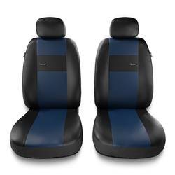 Universele autohoezen voor Alfa Romeo 159 (2005-2011) - autostoelhoezen - autostoelbeschermer set - Auto-Dekor - X-Line 1+1 - blauw