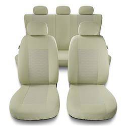 Universele autohoezen voor Alfa Romeo 166 I, II, III (1998-2007) - autostoelhoezen - autostoelbeschermer set - Auto-Dekor - Modern - MP-3 (beige)