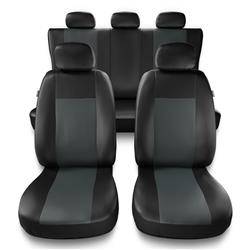 Universele autohoezen voor Alfa Romeo MiTo (2008-2018) - autostoelhoezen - autostoelbeschermer set - Auto-Dekor - Comfort - grijs