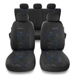 Universele autohoezen voor Audi A2 (1999-2005) - autostoelhoezen - autostoelbeschermer set - Auto-Dekor - Elegance - blauw