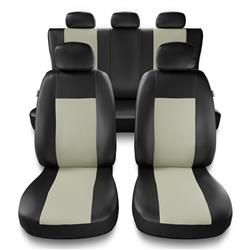 Universele autohoezen voor Audi A8 D2, D3, D4, D5 (1994-2019) - autostoelhoezen - autostoelbeschermer set - Auto-Dekor - Comfort - beige