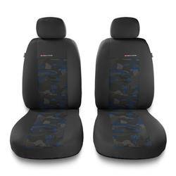 Universele autohoezen voor Audi A8 D2, D3, D4, D5 (1994-2019) - autostoelhoezen - autostoelbeschermer set - Auto-Dekor - Elegance 1+1 - blauw