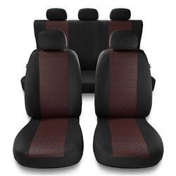 Universele autohoezen voor Audi A8 D2, D3, D4, D5 (1994-2019) - autostoelhoezen - autostoelbeschermer set - Auto-Dekor - Profi - rood