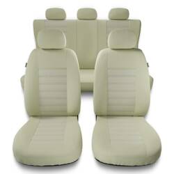 Universele autohoezen voor Audi Q2 (2016-....) - autostoelhoezen - autostoelbeschermer set - Auto-Dekor - Modern - MG-3 (beige)