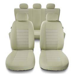 Universele autohoezen voor BMW X3 E83, F25, G01 (2003-2019) - autostoelhoezen - autostoelbeschermer set - Auto-Dekor - Modern - MG-3 (beige)