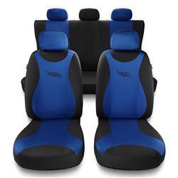 Universele autohoezen voor Chevrolet Lacetti (2004-2009) - autostoelhoezen - autostoelbeschermer set - Auto-Dekor - Turbo - blauw