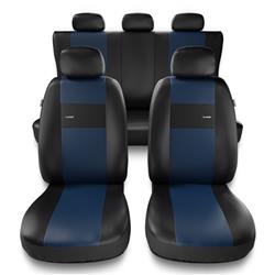 Universele autohoezen voor Chevrolet Lacetti (2004-2009) - autostoelhoezen - autostoelbeschermer set - Auto-Dekor - X-Line - blauw