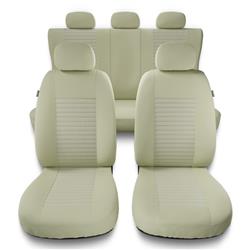 Universele autohoezen voor Citroen Berlingo I, II, III (1996-2019) - autostoelhoezen - autostoelbeschermer set - Auto-Dekor - Modern - MC-3 (beige)