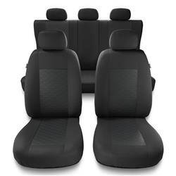 Universele autohoezen voor Citroen C4 I, II (2004-2017) - autostoelhoezen - autostoelbeschermer set - Auto-Dekor - Modern - MP-2 (grijs)