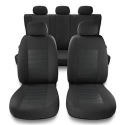 Universele autohoezen voor Dacia Duster I, II (2010-2019) - autostoelhoezen - autostoelbeschermer set - Auto-Dekor - Modern - MG-2 (grijs)