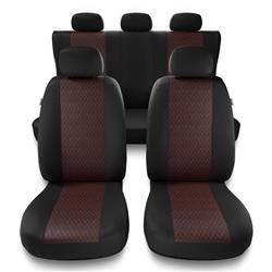 Universele autohoezen voor Daewoo Matiz (1997-2004) - autostoelhoezen - autostoelbeschermer set - Auto-Dekor - Profi - rood