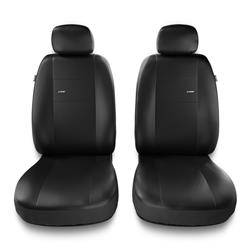 Universele autohoezen voor Daihatsu Sirion I, II, III (1998-2019) - autostoelhoezen - autostoelbeschermer set - Auto-Dekor - X-Line 1+1 - zwart