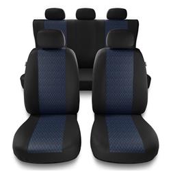 Universele autohoezen voor Fiat Doblo I, II, III, IV (2000-2019) - autostoelhoezen - autostoelbeschermer set - Auto-Dekor - Profi - blauw