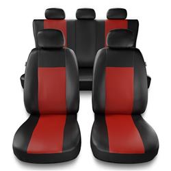 Universele autohoezen voor Hyundai Elantra III, IV, V, VI, VII (2000-....) - autostoelhoezen - autostoelbeschermer set - Auto-Dekor - Comfort - rood